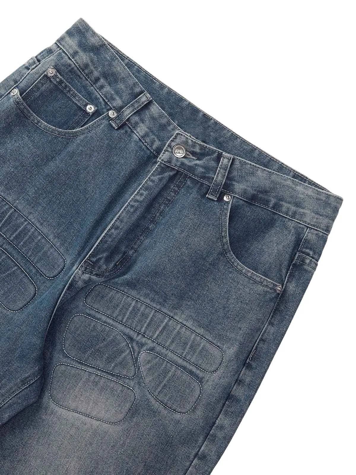 1984 High Street Washed Ripped Jeans