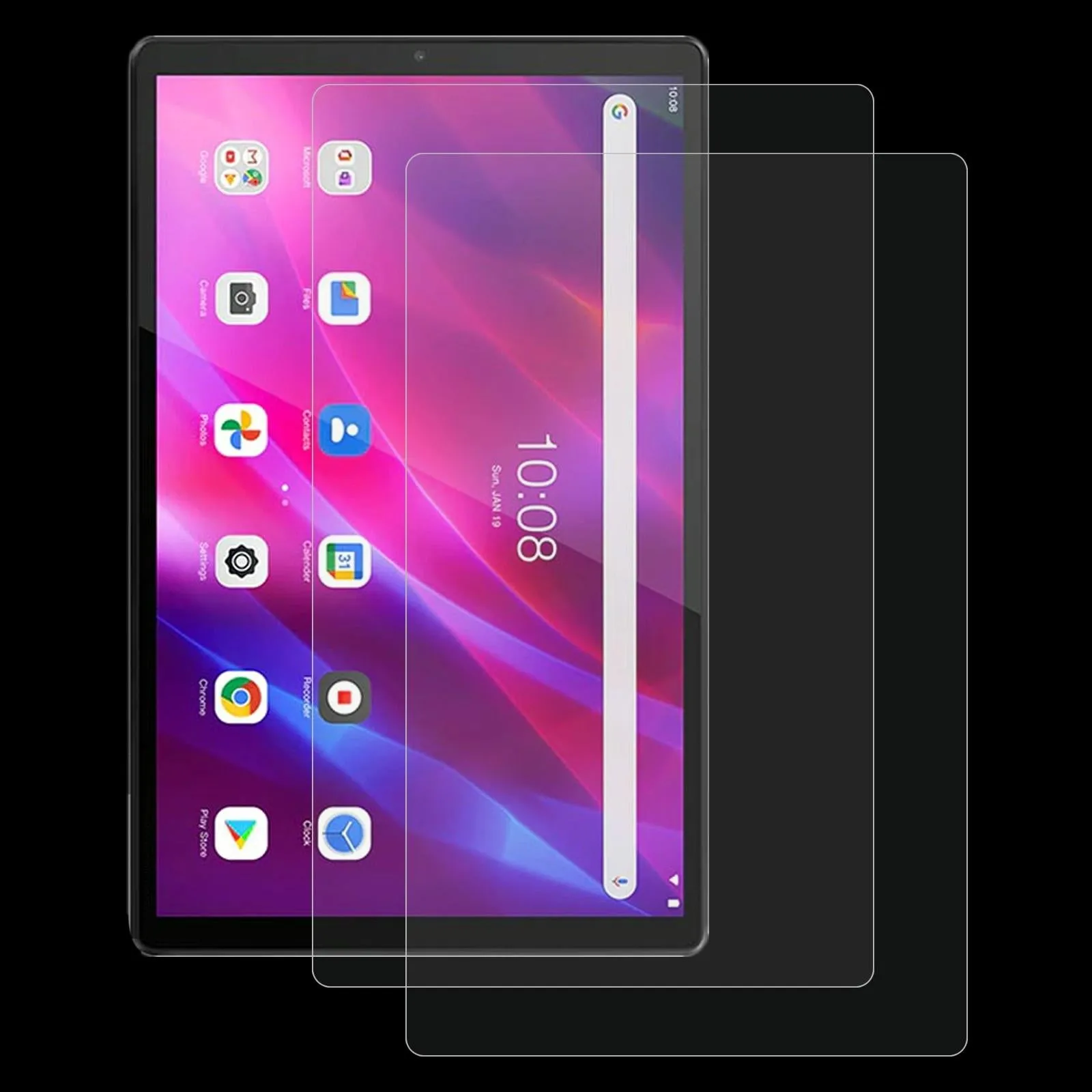 2-Pack Tempered Glass Film For Lenovo K10 Tablet - 9H 2.5D Explosion-Proof