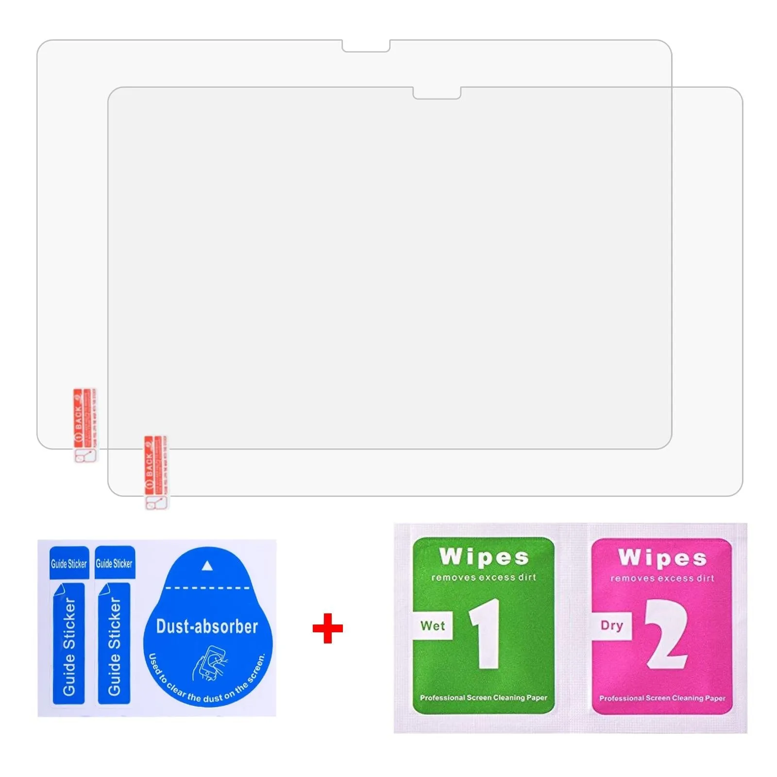 2-pack Tempered Glass Film for Samsung Galaxy Tab S7 Fe - 9h 2.5d Explosion-proof
