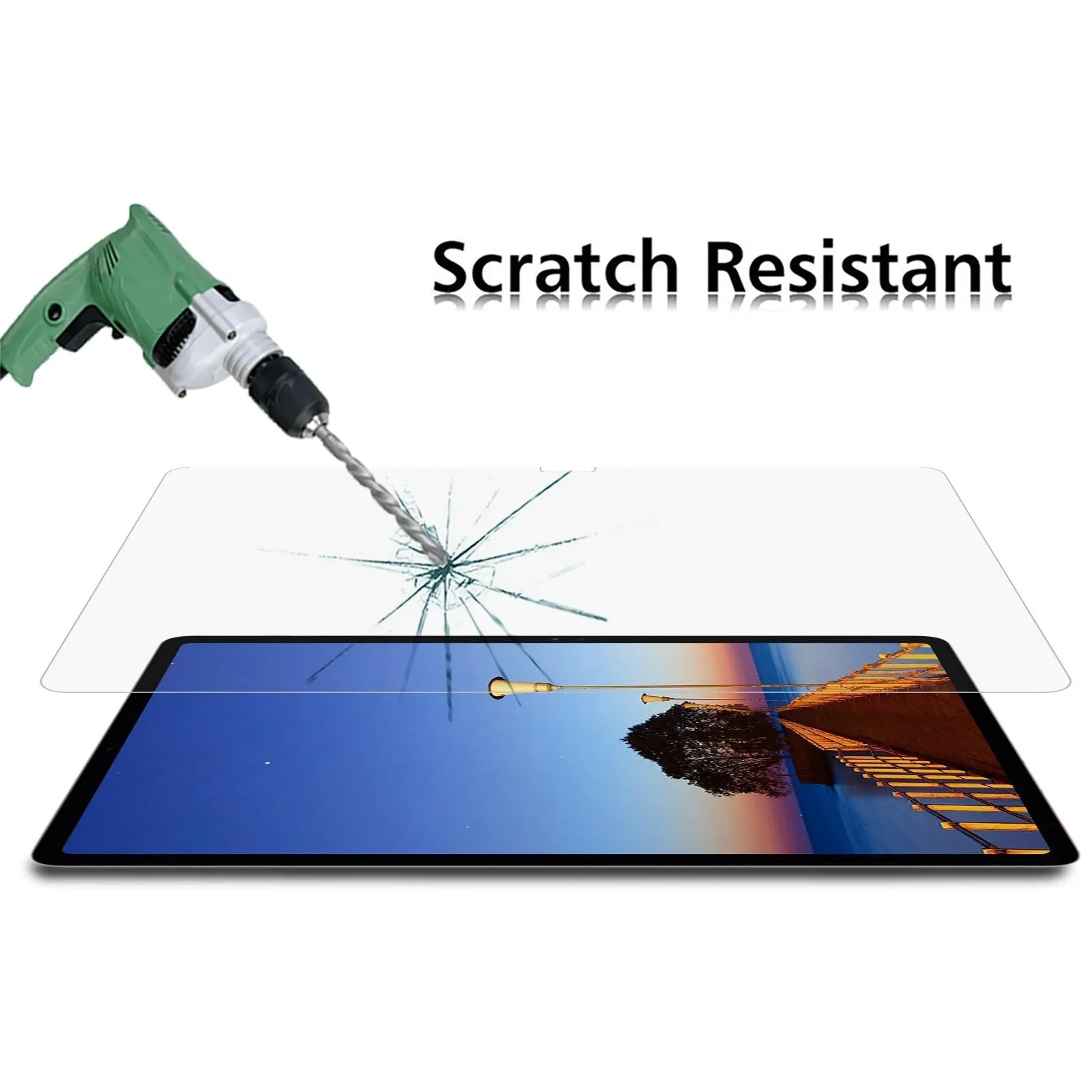 2-pack Tempered Glass Film for Samsung Galaxy Tab S8 Plus - 9h 2.5d Explosion-proof