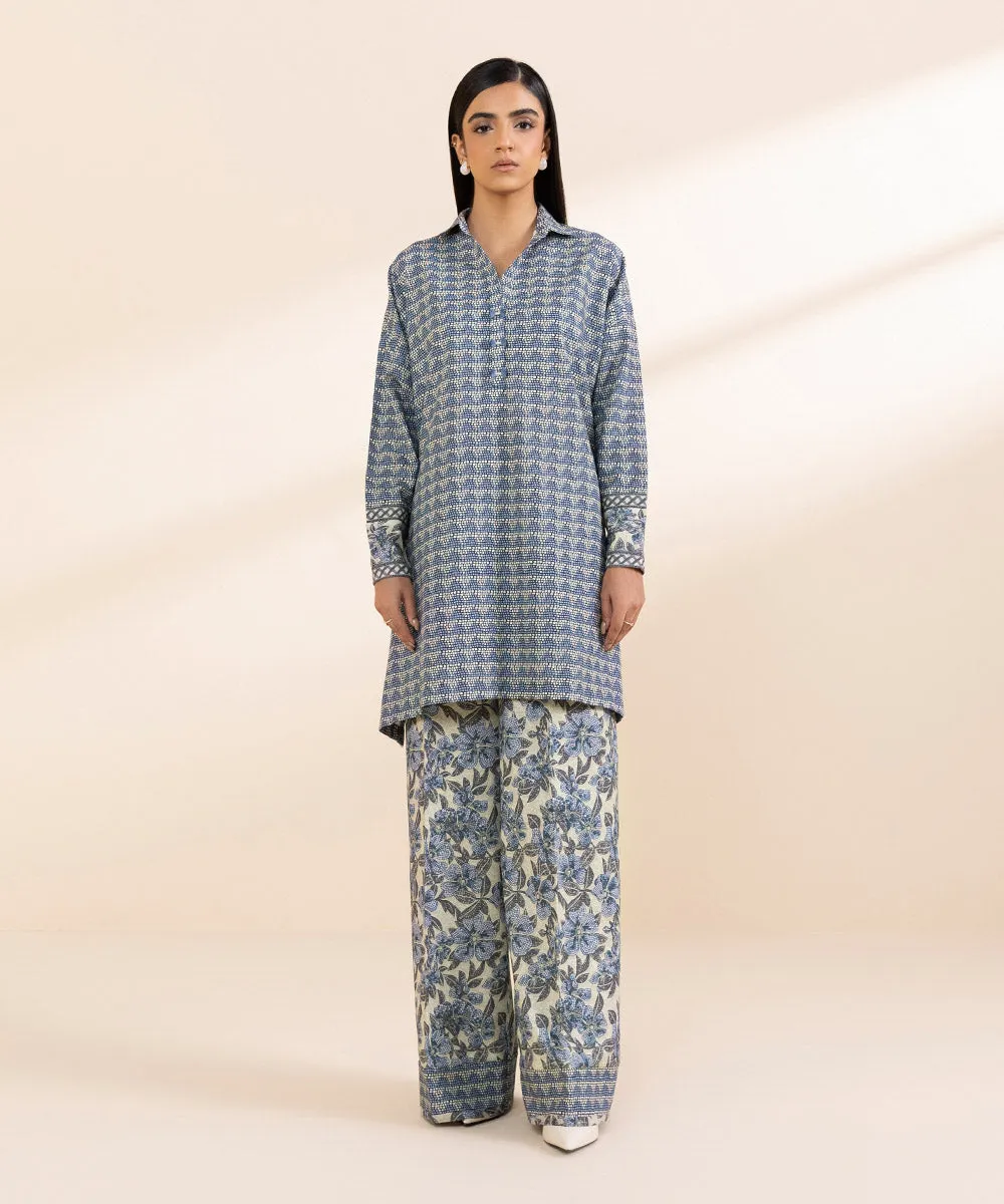 2 Piece - Printed Cambric Suit
