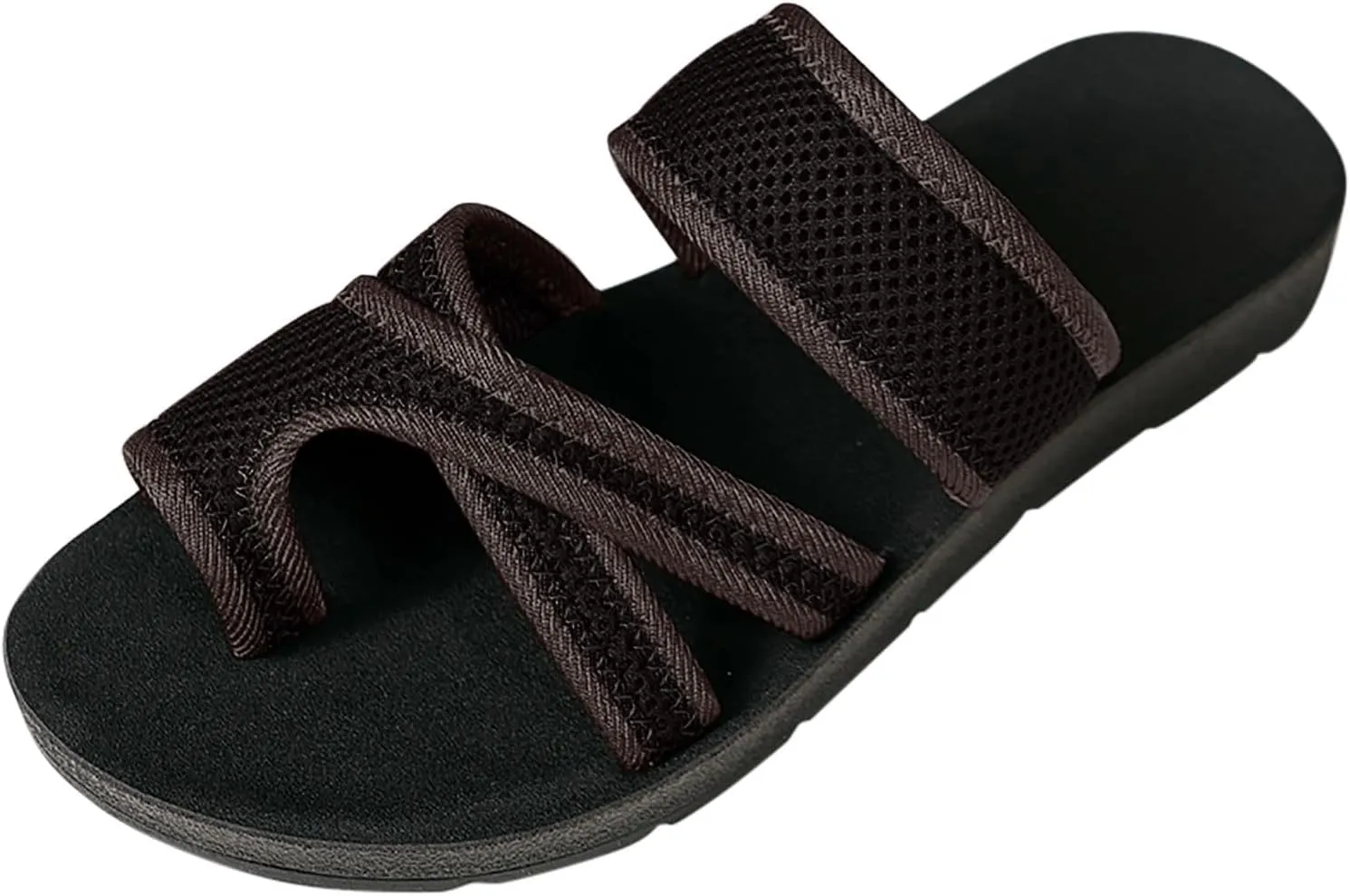 2024 Women's Hollow Mesh Slide Sandals - Orthopedic Arch Support Breathable Mesh Sandals Slip On Beach Walking Shoes