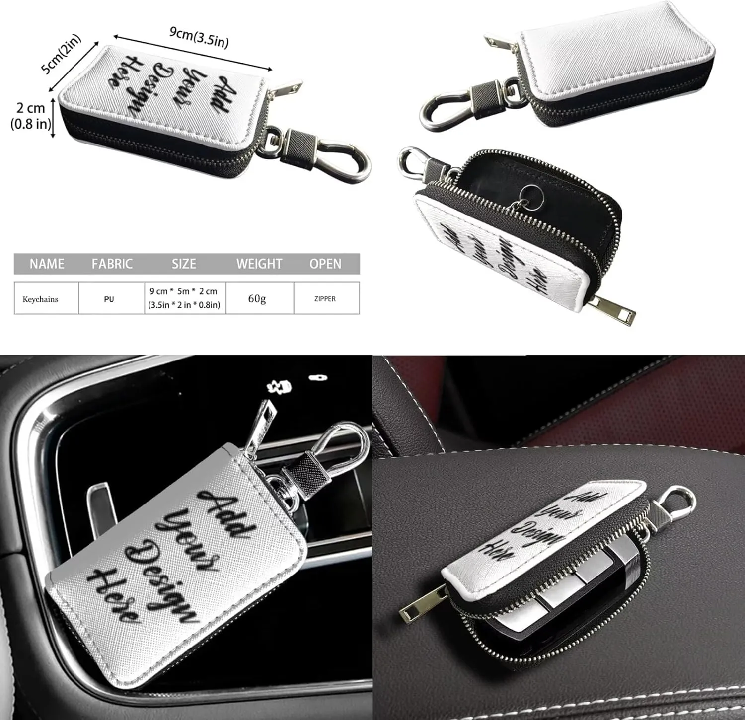 2Pcs Crossbody Bags Set Bucket Bags Tote Bag for Women Car Key Fob Protector Large Capacity with Zipper
