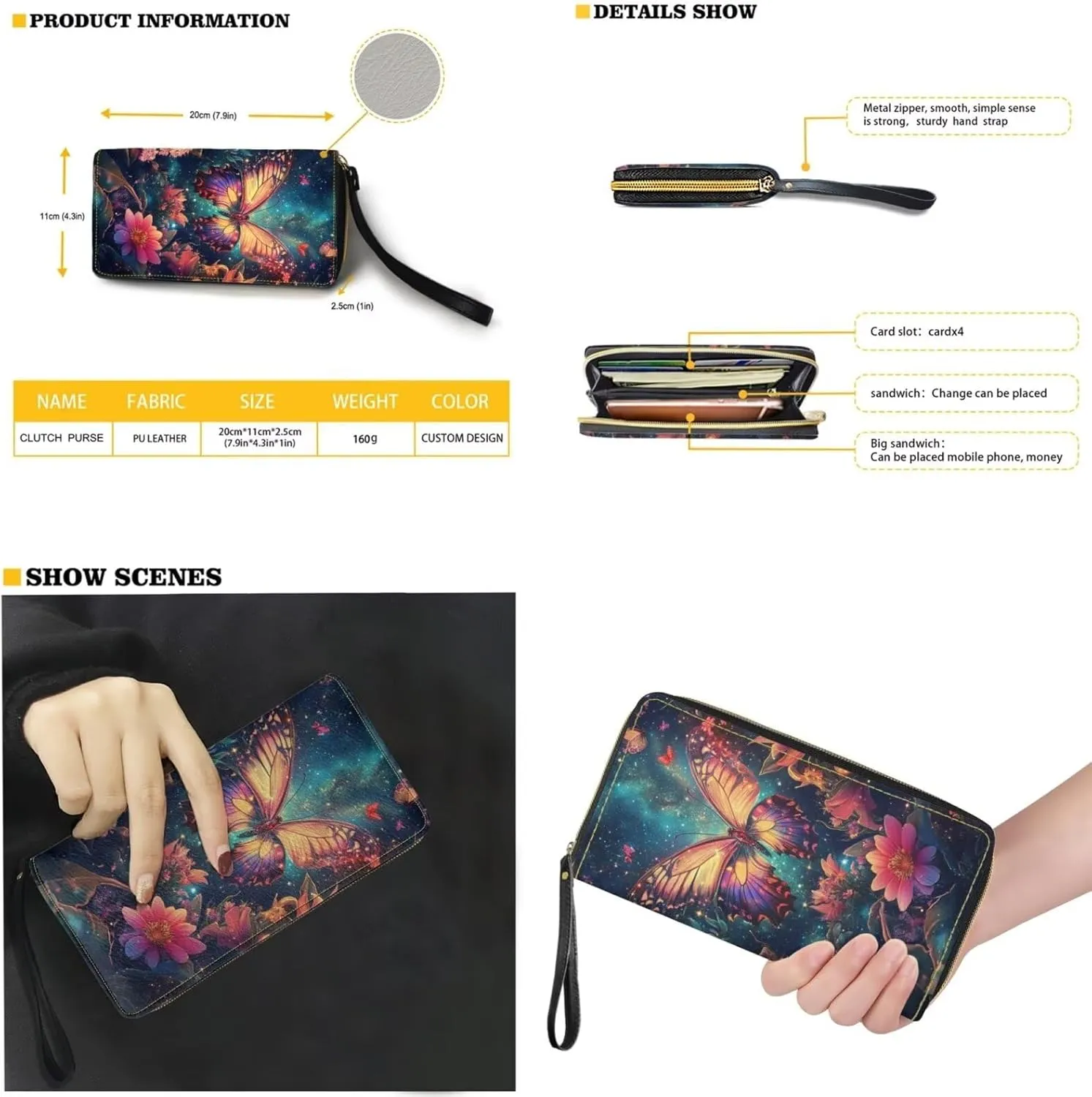2Pcs Saddle Bags Set Bucket Bags Tote Bag for Women Wear-resistant Wristlet Wallets Large Capacity with Zipper