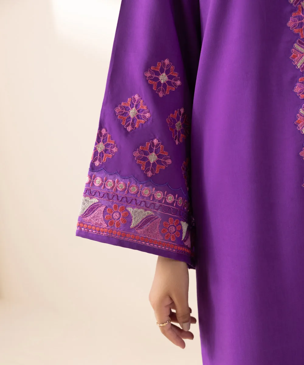 3 Piece - Embroidered Arabic Lawn Suit