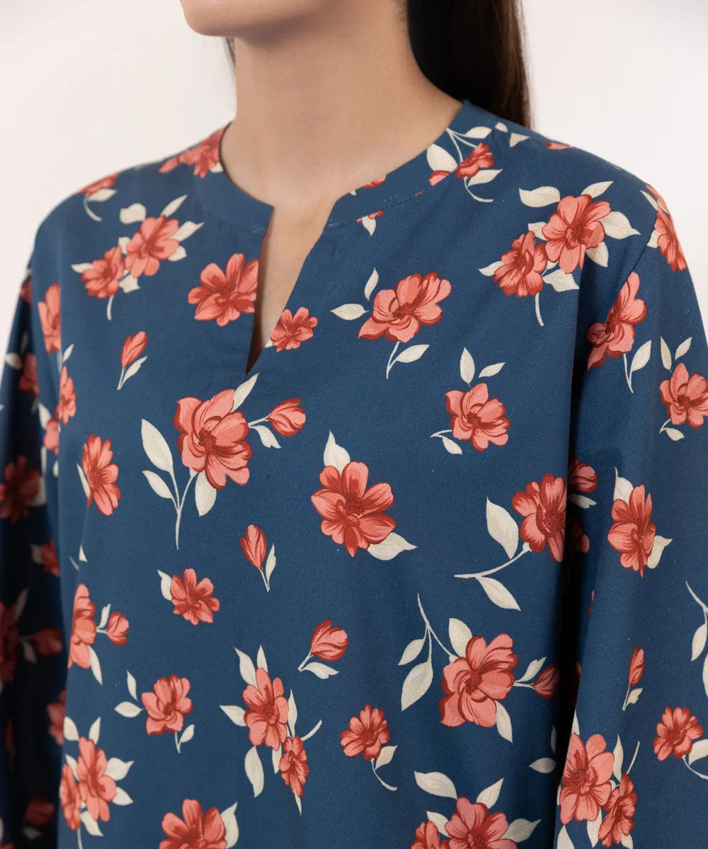 3 Piece - Printed Cambric Suit