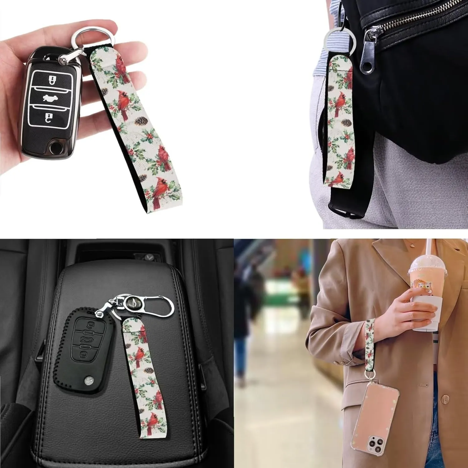 3Pcs Saddle Bags Set Shoulder Bag Satchel Bags for Women Purses for Women Key Holder