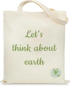 Aesthetic Canvas Tote Bag with Inner Pocket, Reusable Grocery Shopping Bags Shoulder Bag Cotton Tote for Flowers