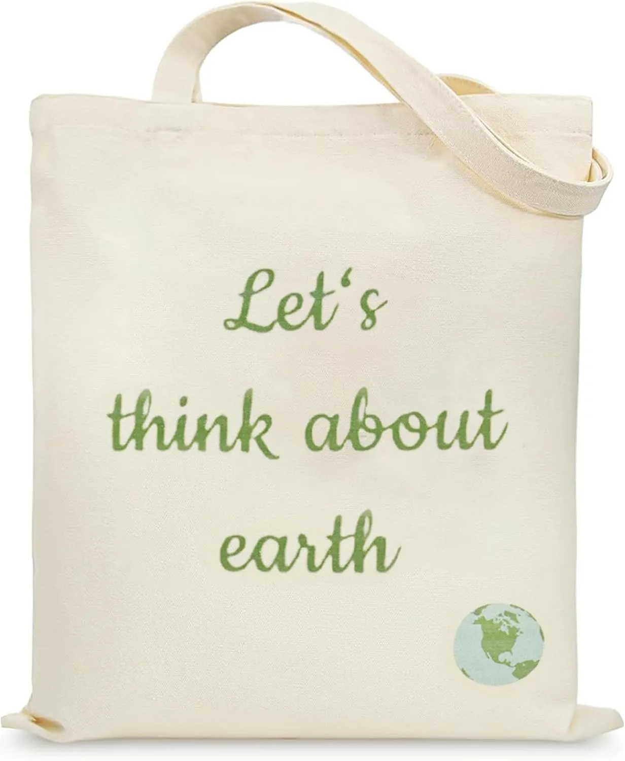 Aesthetic Canvas Tote Bag with Inner Pocket, Reusable Grocery Shopping Bags Shoulder Bag Cotton Tote for Flowers