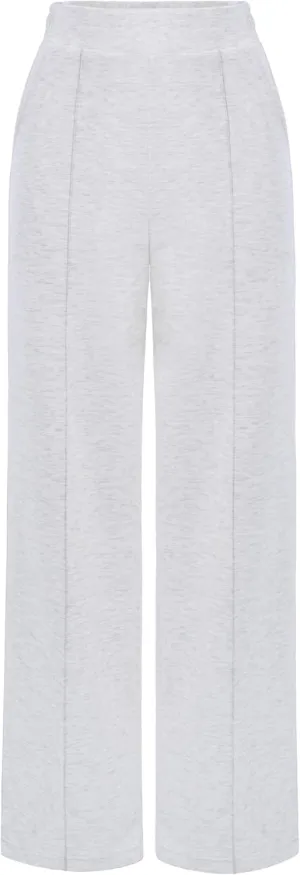 AFITNE Women's Wide Leg Work Pants High Waist Pull On Business Casual Pants Lightweight Lounge Slacks with Pockets 29"/31"