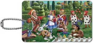 Alice in Wonderland Garden Party Luggage Card Suitcase Carry-On ID Tag