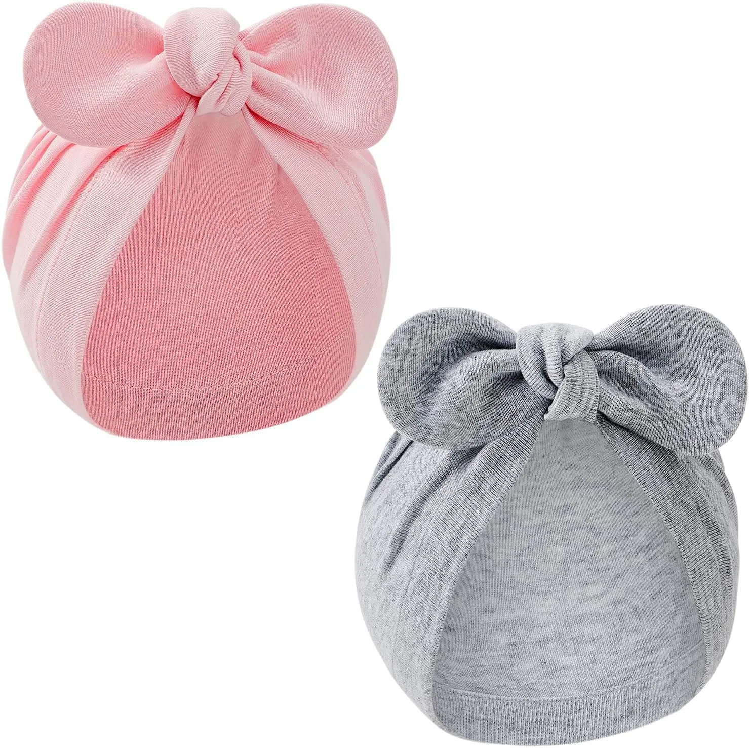 American Trends Newborn Hats Baby Girl Hats with Bow Toddler Hospital Caps Beanie Infant Hats