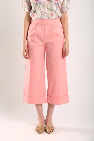 Amita Wide Leg Culottes in Pink