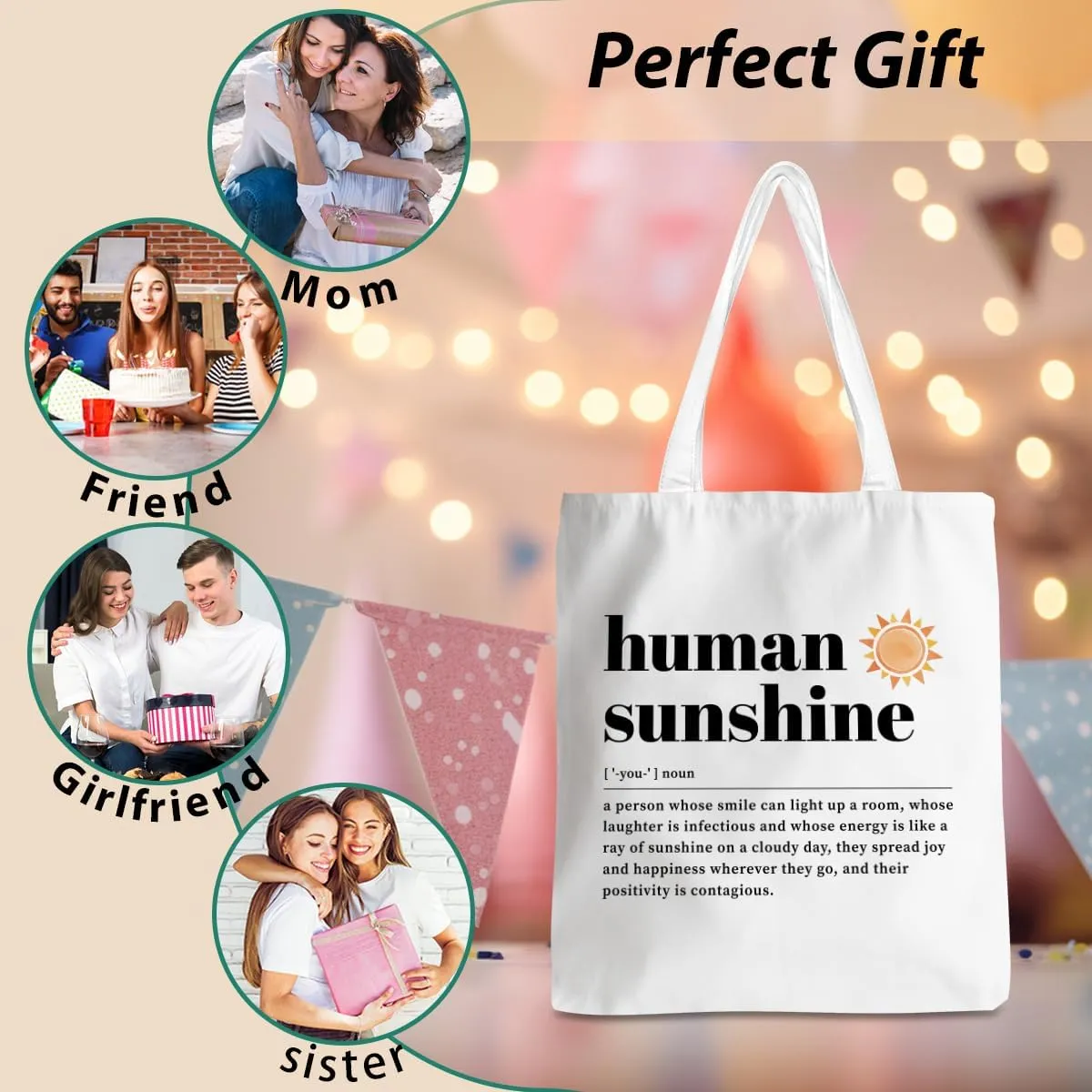 Appreciation Gifts Sunshine Gifts Soul Sister Gifts, Teacher Thank You Gifts Tote Bag Beach Bag Shopping Bags