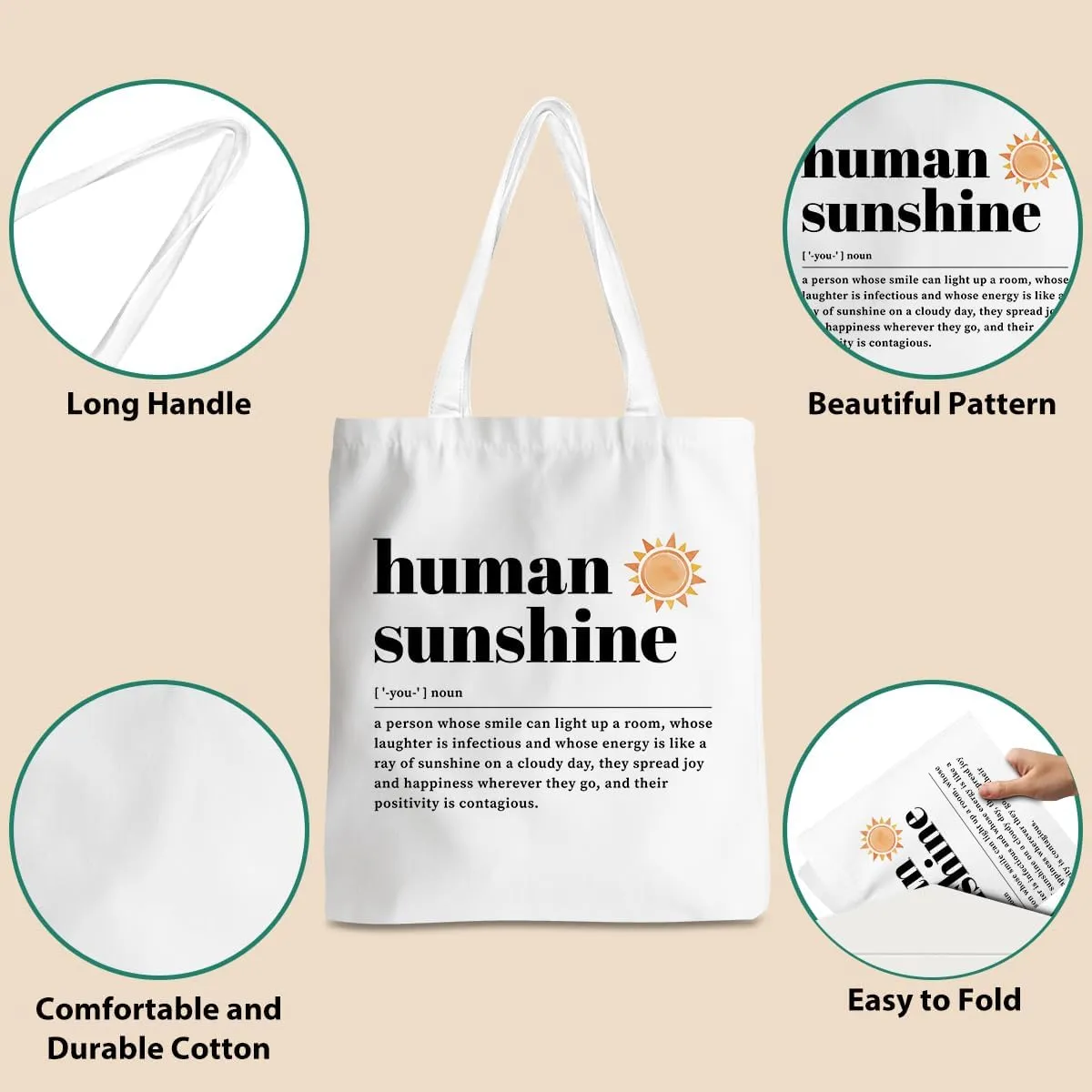 Appreciation Gifts Sunshine Gifts Soul Sister Gifts, Teacher Thank You Gifts Tote Bag Beach Bag Shopping Bags