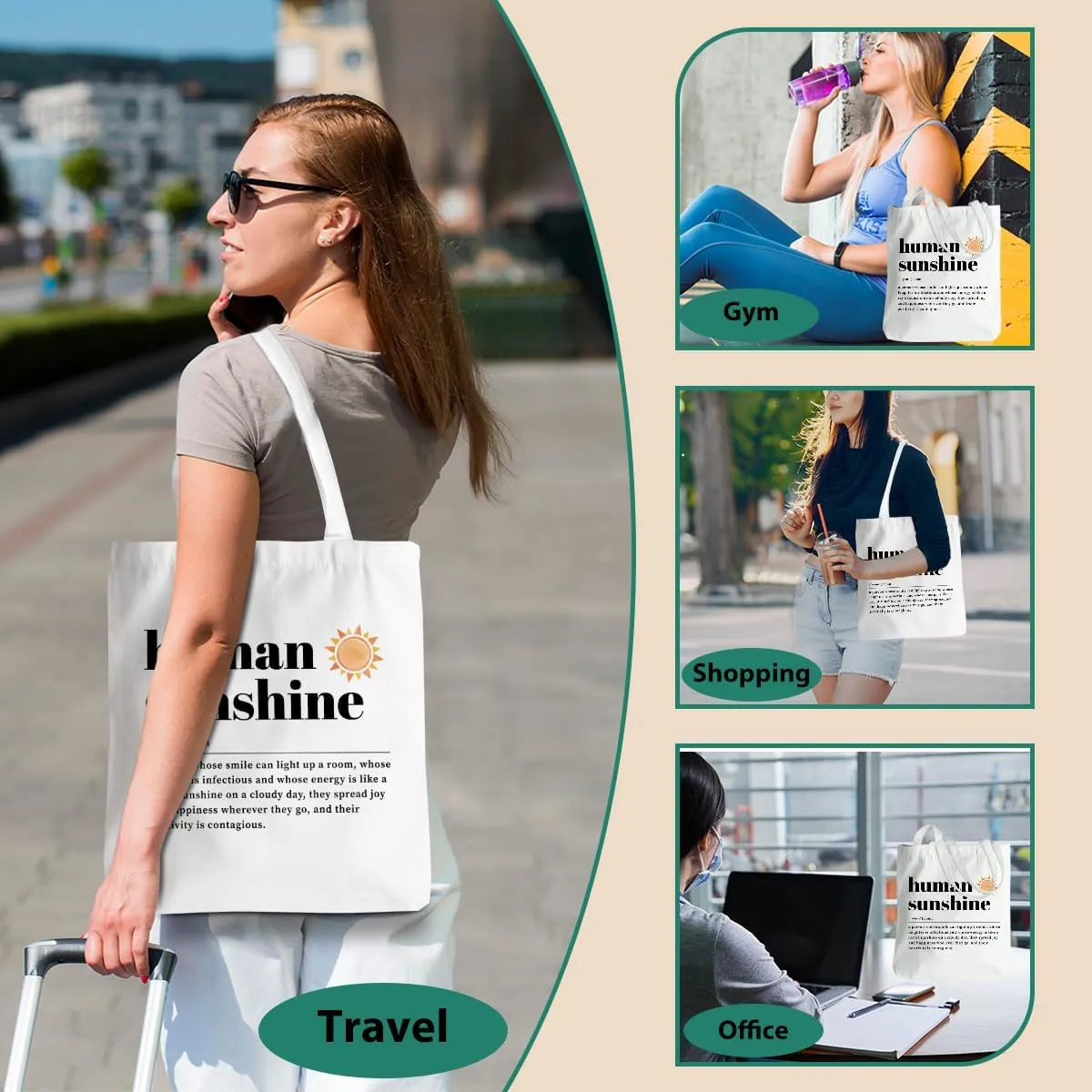 Appreciation Gifts Sunshine Gifts Soul Sister Gifts, Teacher Thank You Gifts Tote Bag Beach Bag Shopping Bags