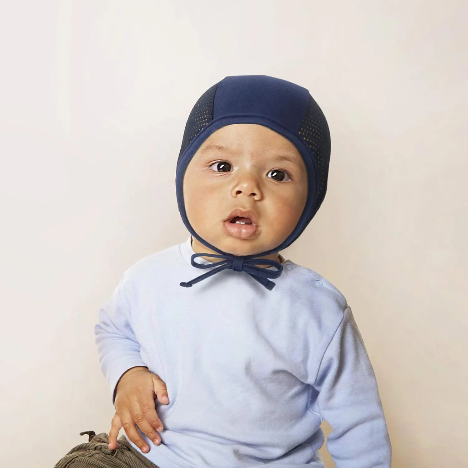 Baby Hat Bonnet Summer Mesh Soft Toddler Boys Girls Fashion Pilot Cap Baby Hat Infant Beanie, 6m 12m 18m