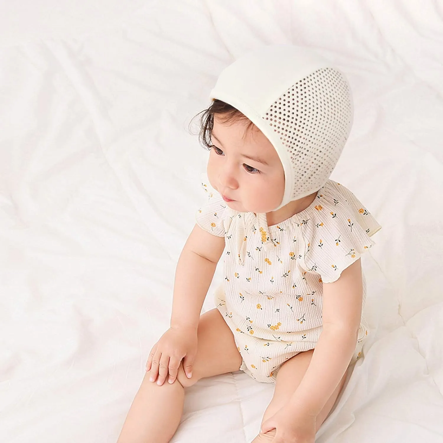 Baby Hat Bonnet Summer Mesh Soft Toddler Boys Girls Fashion Pilot Cap Baby Hat Infant Beanie, 6m 12m 18m