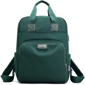 Backpack for women Waterproof Ladies Shoulder Female Laptop Backpacks Quality Business Bags (Green)