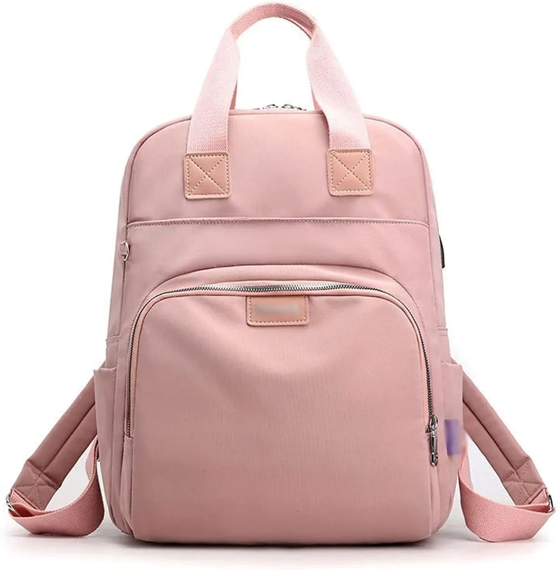 Backpack for women Waterproof Ladies Shoulder Female Laptop Backpacks Quality Business Bags (Pink)