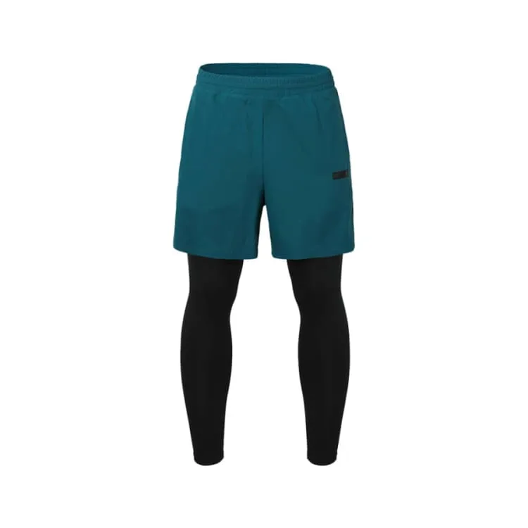 Barrel Men Essential Shorts Leggings-TURQUOISE
