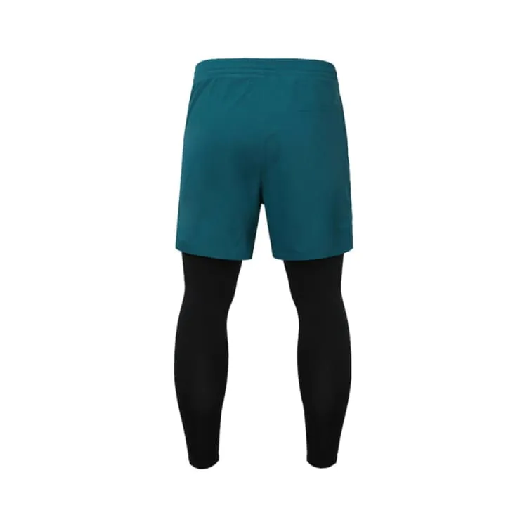 Barrel Men Essential Shorts Leggings-TURQUOISE