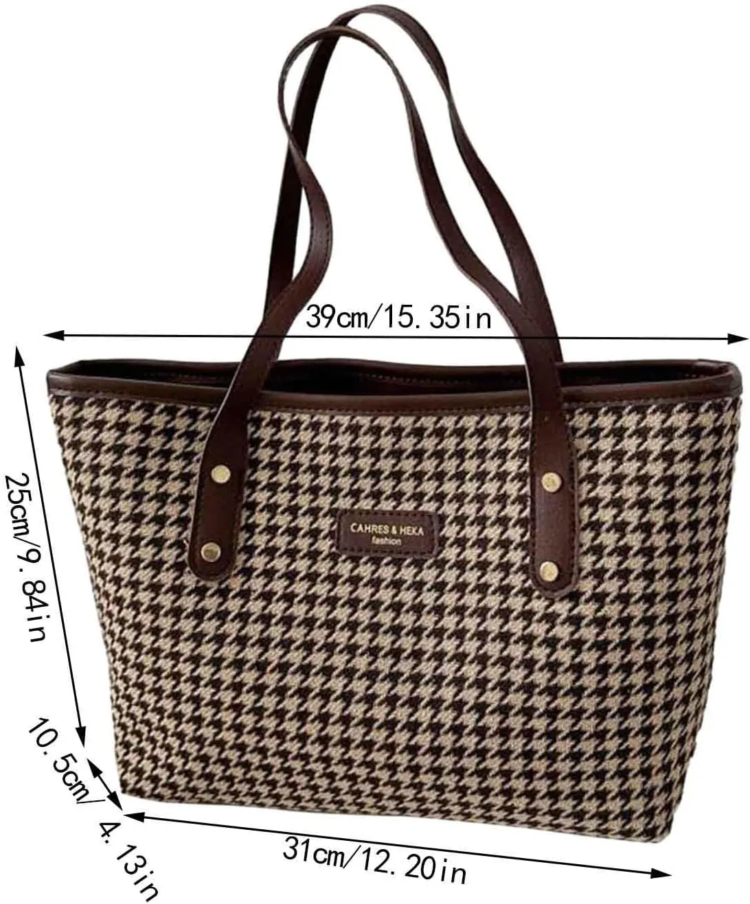 Beach Tote Bag 4 Packet Leather Solid Color Handbags Shoulder Bags Crossbody Hobo Bags Card Purse Work Travel Essential E