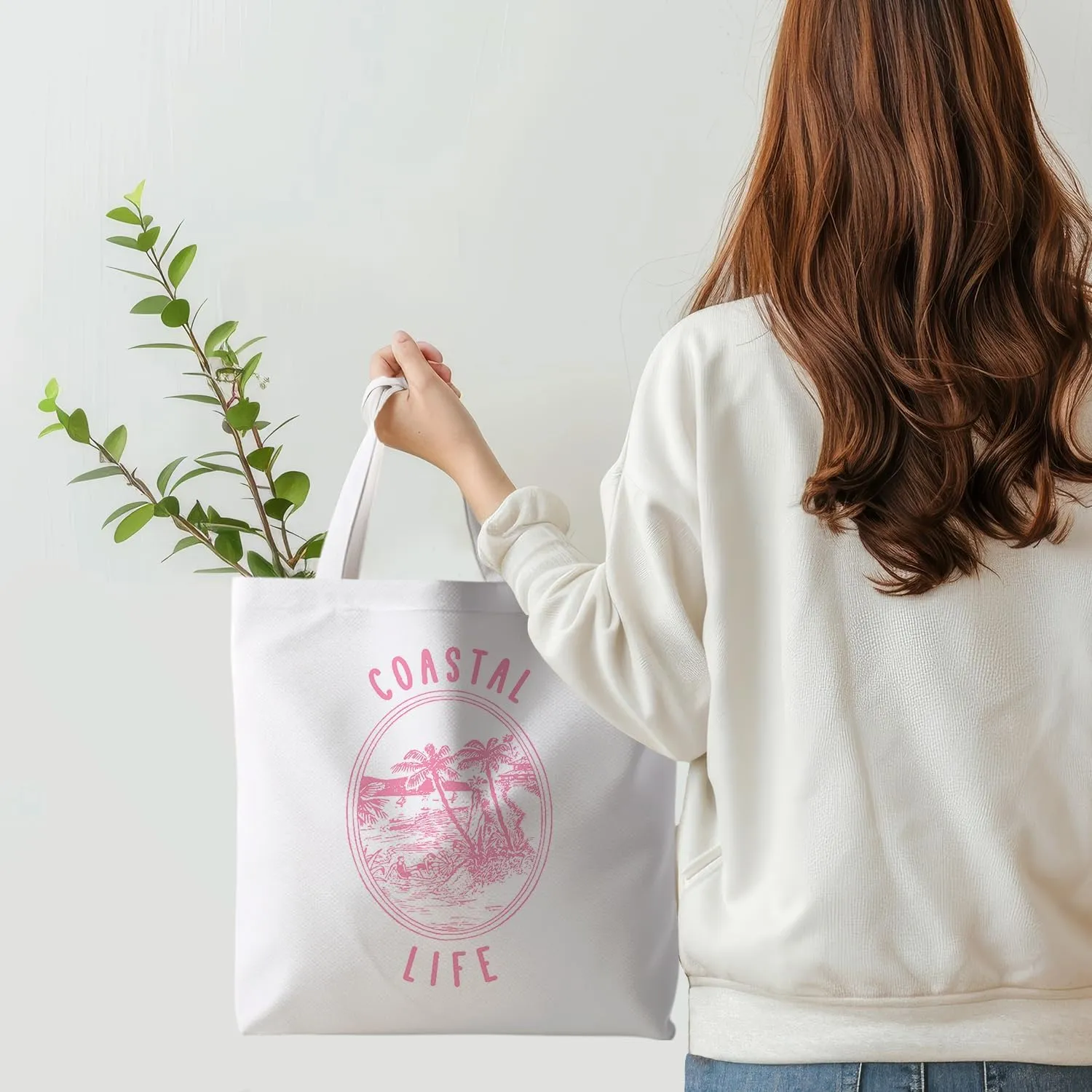 Beach Tote Bag, Summer Tote Bag for Women, Summer Reusable Grocery Bags Shopping Bags