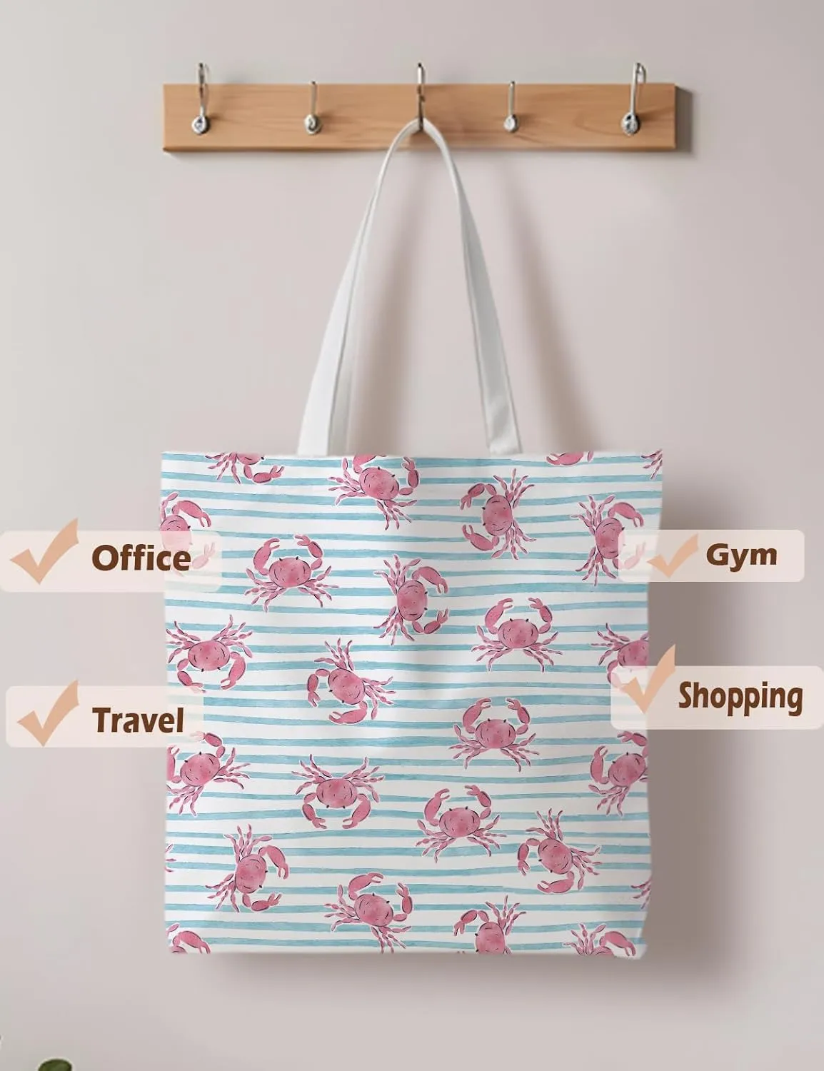 Beach Tote Bag, Summer Tote Bag for Women, Summer Reusable Grocery Bags Shopping Bags