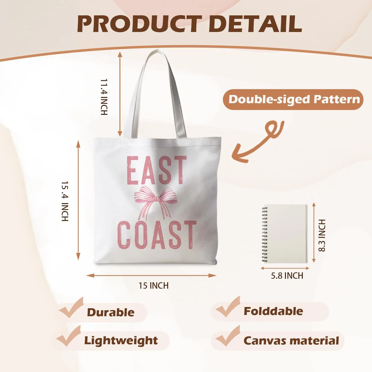 Beach Tote Bag, Summer Tote Bag for Women, Summer Reusable Grocery Bags Shopping Bags