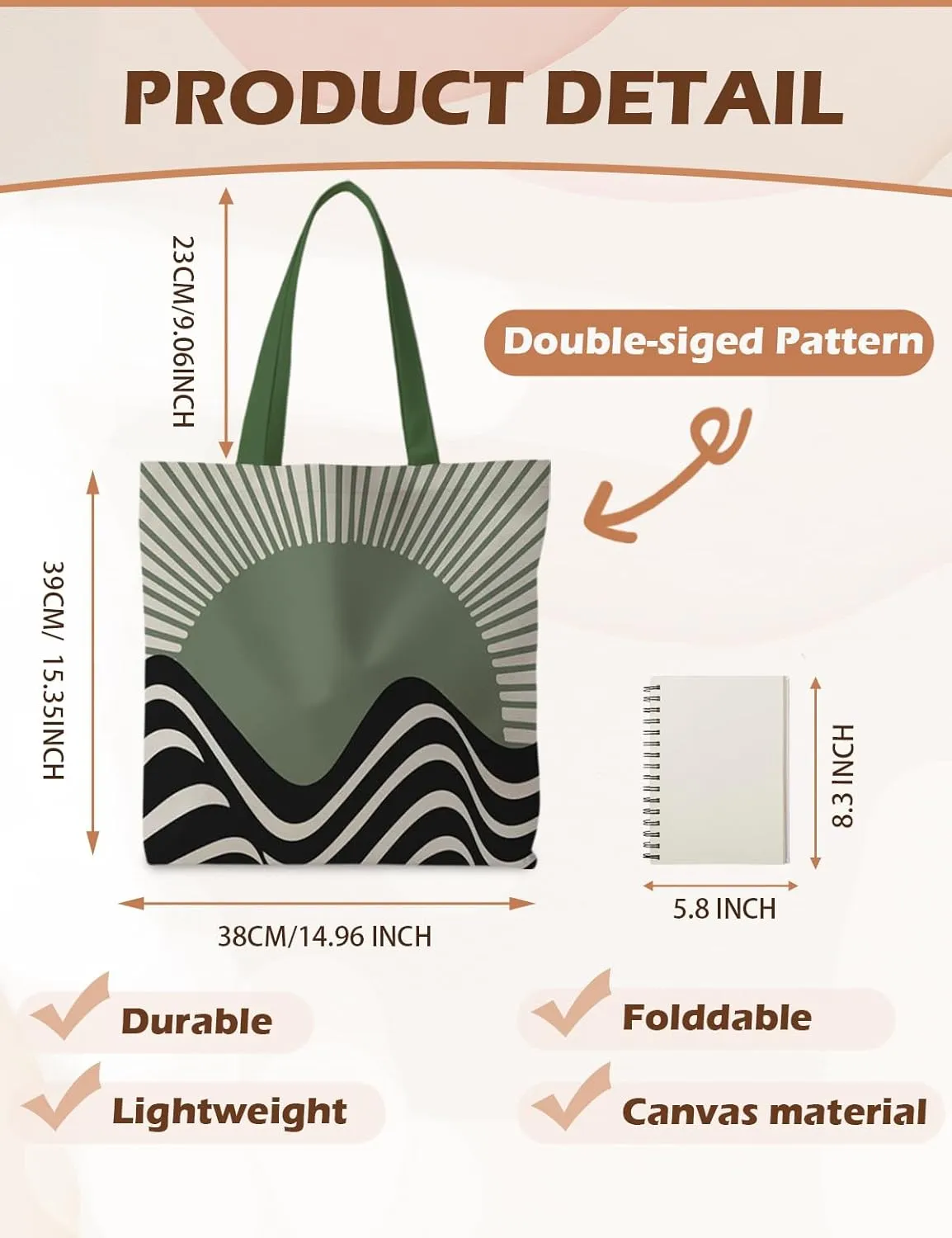 Beach Tote Bag, Summer Tote Bag for Women, Summer Reusable Grocery Bags Shopping Bags