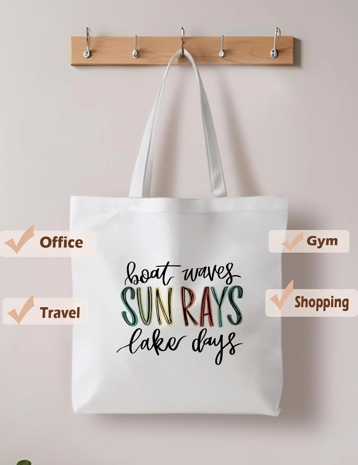 Beach Tote Bag, Summer Tote Bag for Women, Summer Reusable Grocery Bags Shopping Bags