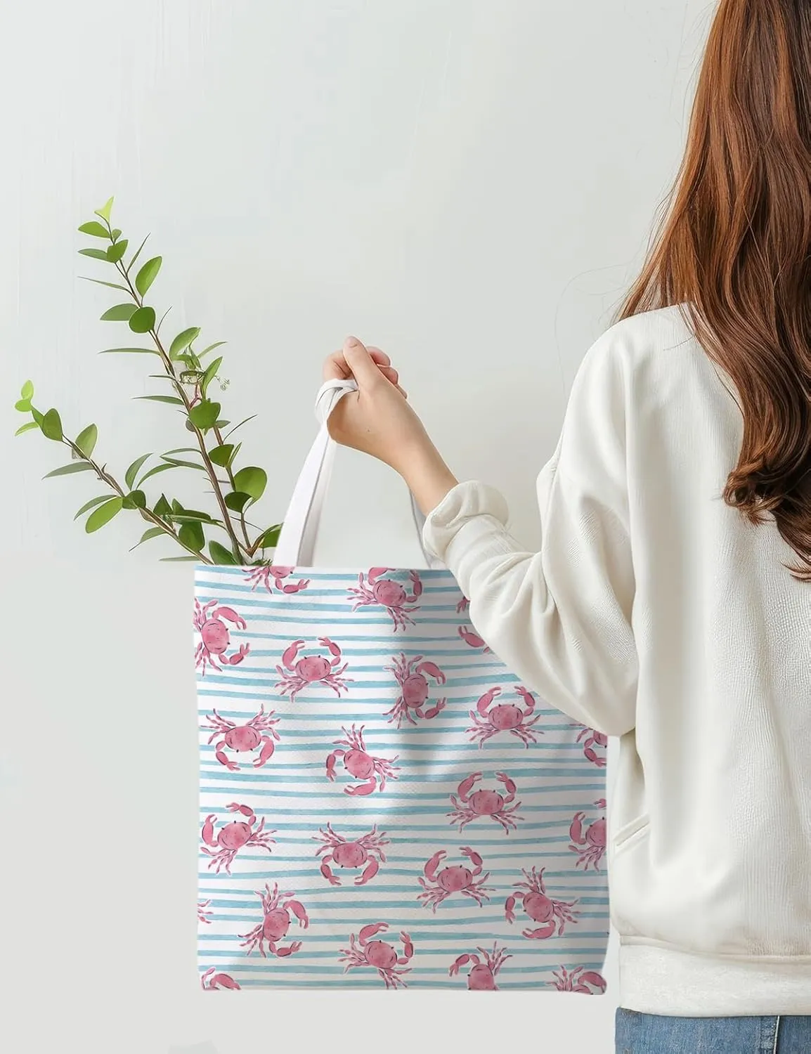 Beach Tote Bag, Summer Tote Bag for Women, Summer Reusable Grocery Bags Shopping Bags