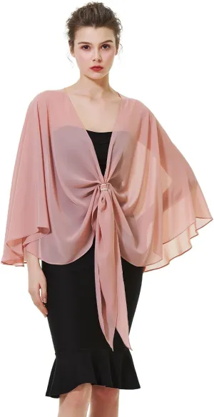 BEAUTELICATE Shawls Wraps Scarf Chiffon For Women Bridal Wedding Evening Dresses