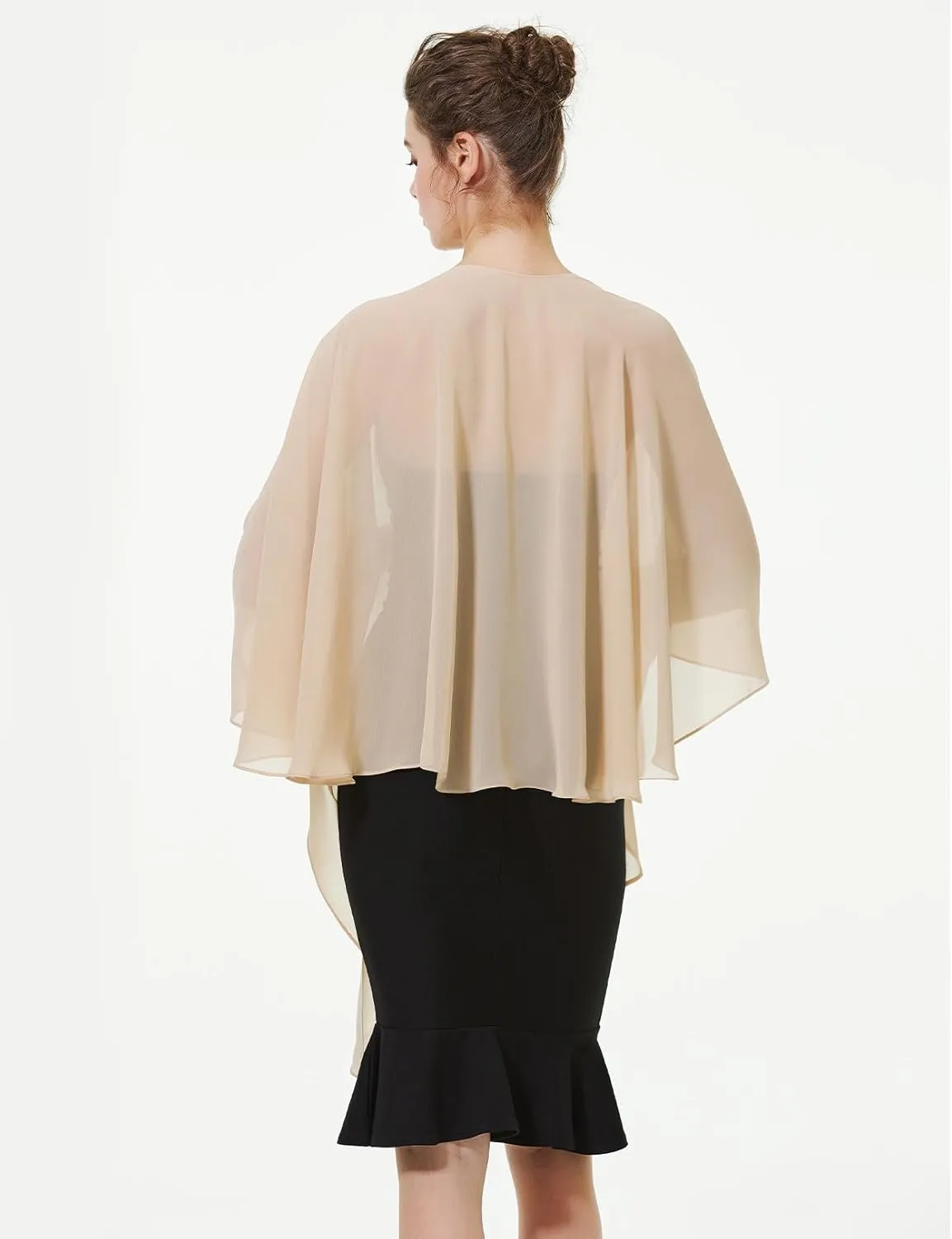 BEAUTELICATE Shawls Wraps Scarf Chiffon For Women Bridal Wedding Evening Dresses