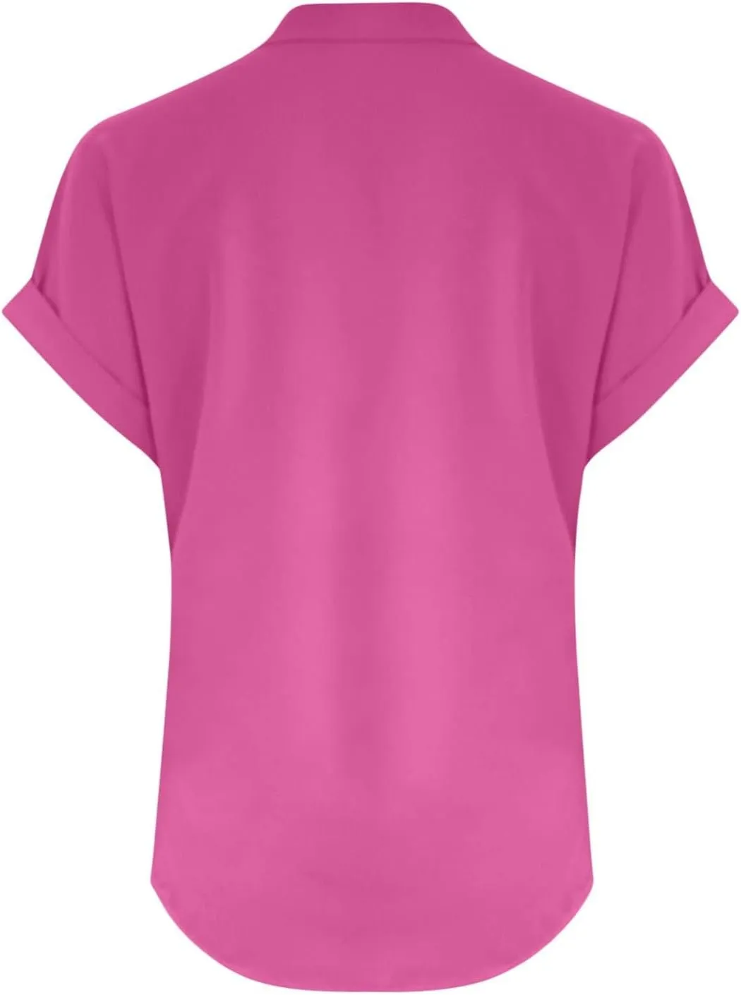 Binmer Half Button Linen Tops for Womens Oversized Short Sleeve V Neck Shirts Loose Fit Tunic Blouse Casual Summer Tee