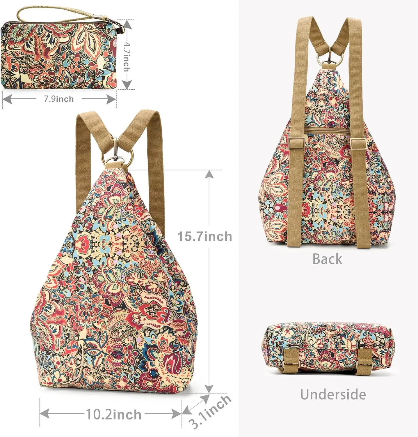 Black Butterfly Premium Backpack for Women, Bohemia Style Fashion Casual Daypack Backpack, Small Backpack Purse (01-yellow Plus)