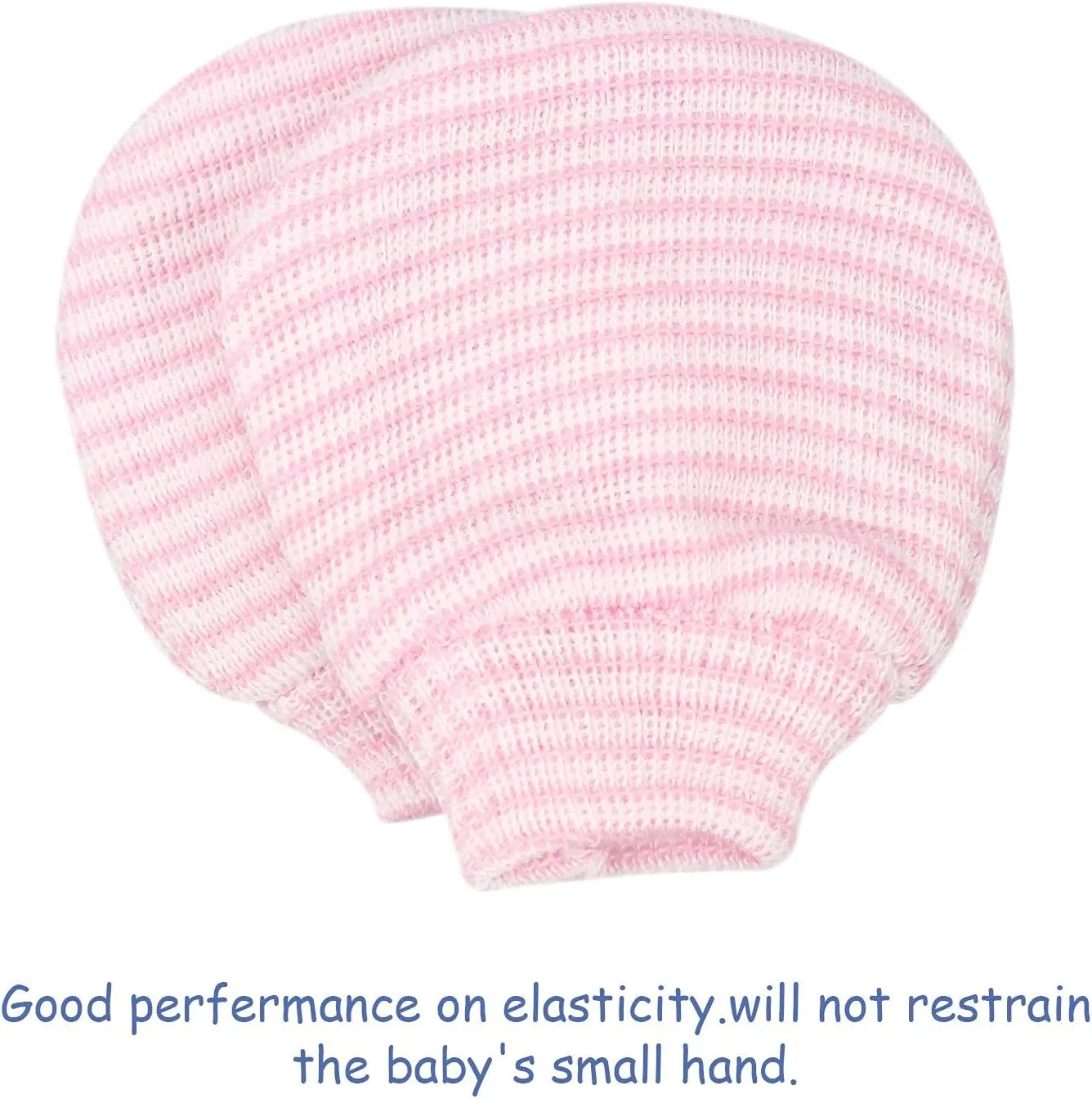 BQUBO Newborn Baby Caps Mittens for Baby Girls Baby Hats Scratch Mitten Gloves Set Soft Hospital Hat Infant Hats with Bow