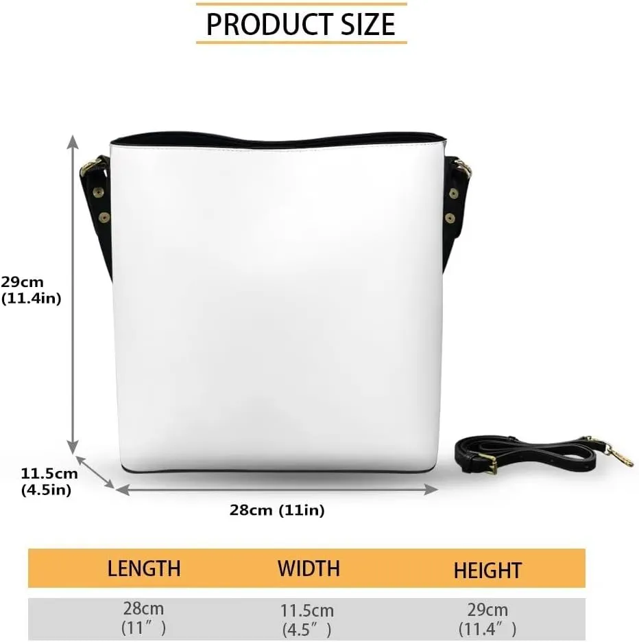 Bucket Tote Bag with Wallet Set for Women, Crossbody Leather Bucket Bags Wallet Set with Removable Strap