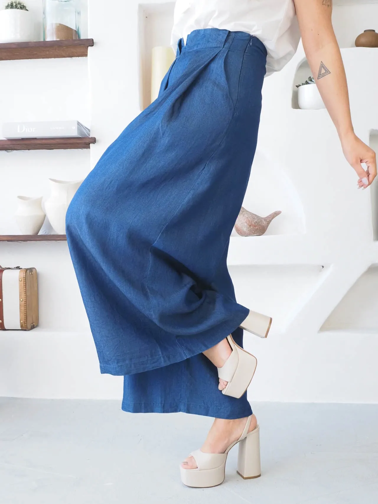 Calças De Ganga Culottes
