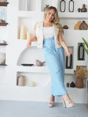 Calças De Ganga Culottes