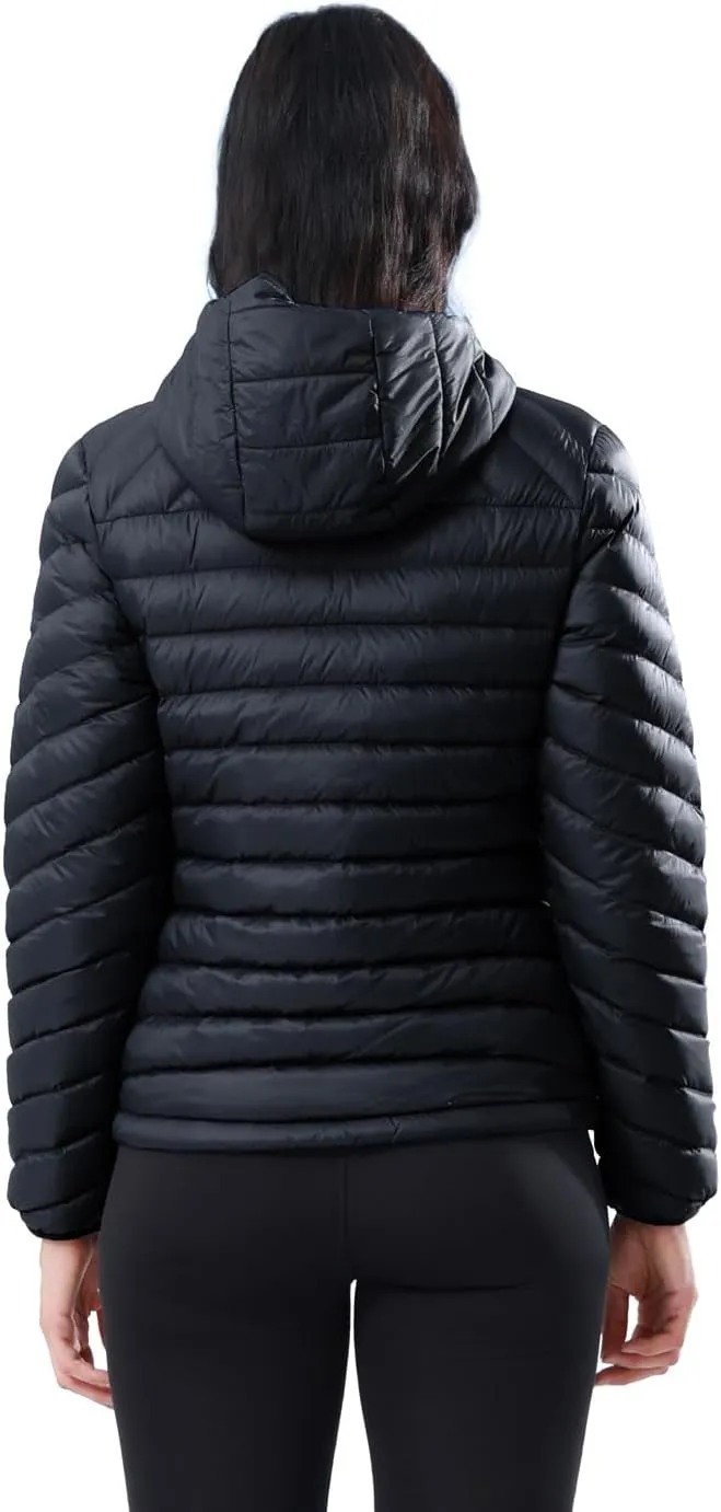 CAMEL CROWN Women's Down Jackets Lightweight Puffer Jackets Packable Quilted Winter Coat Hooded Outerwear With Chest Pocket