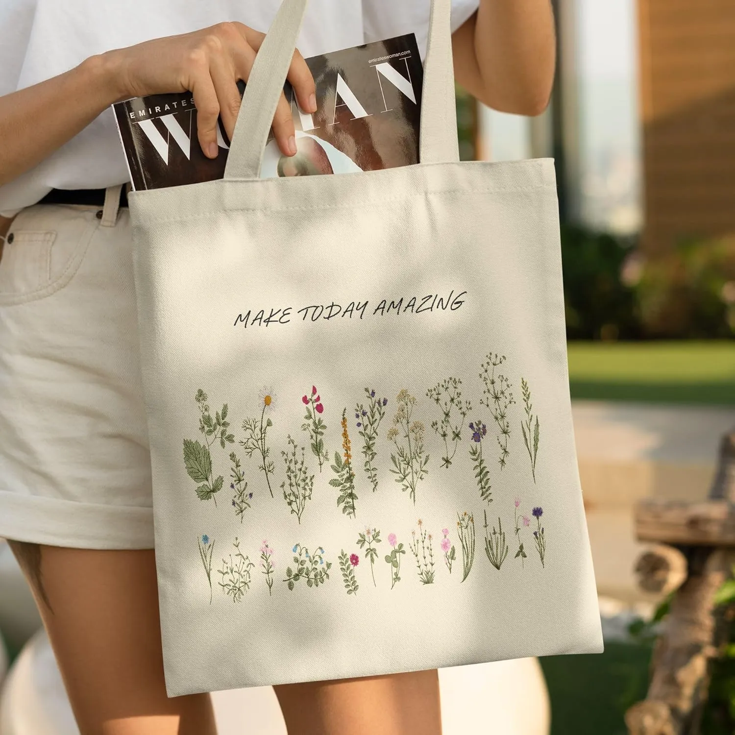 Canvas Tote Bag for Women Girl,Cute Aesthetic Shopping Bags,Reusable Grocery Bags Cloth Cotton Bags for Shopping