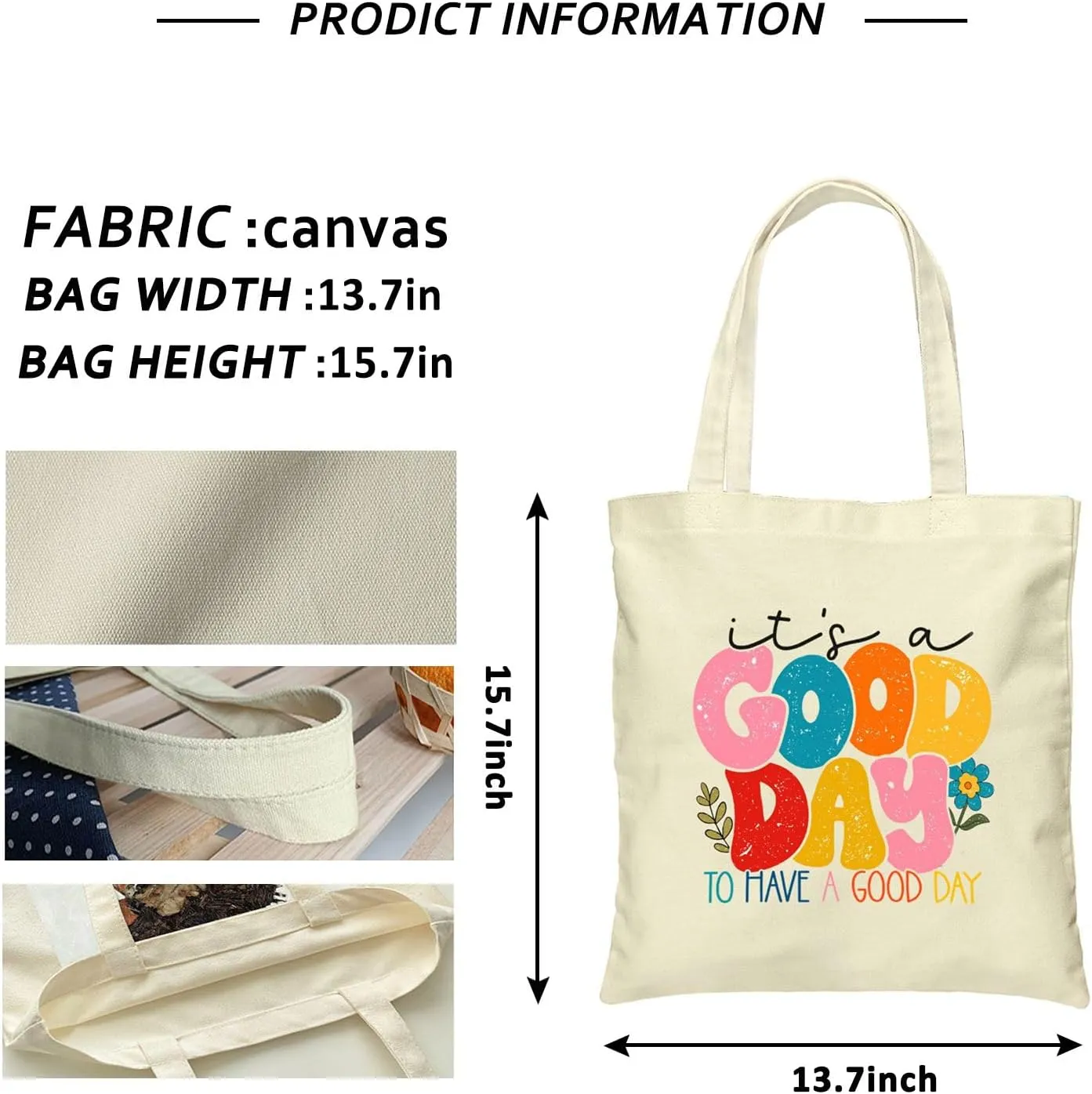 Canvas Tote Bag for Women Girl,Cute Aesthetic Shopping Bags,Reusable Grocery Bags Cloth Cotton Bags for Shopping