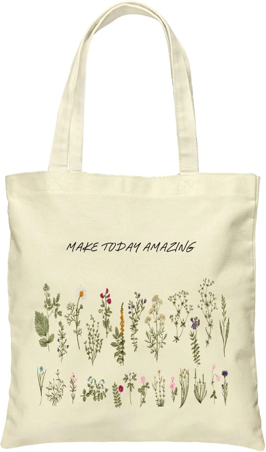 Canvas Tote Bag for Women Girl,Cute Aesthetic Shopping Bags,Reusable Grocery Bags Cloth Cotton Bags for Shopping