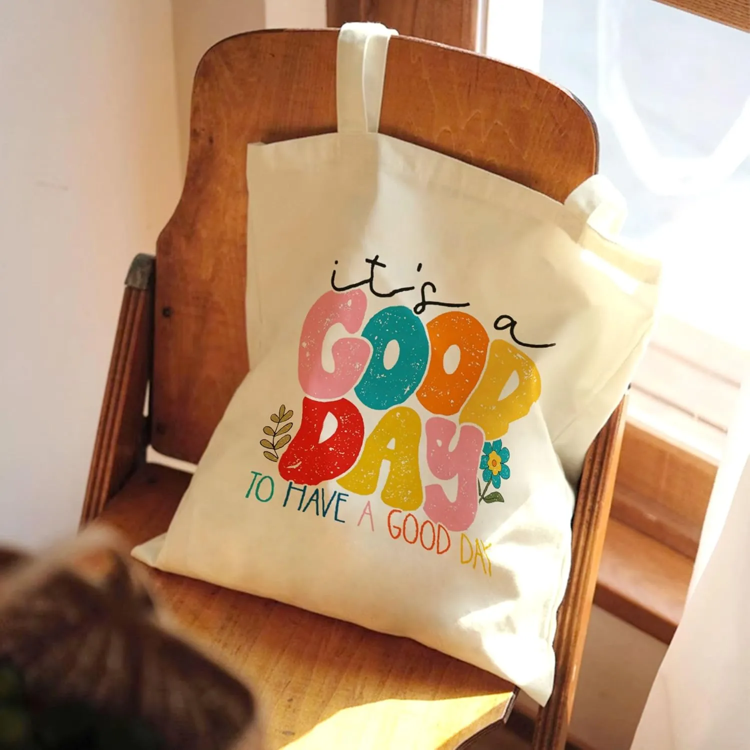 Canvas Tote Bag for Women Girl,Cute Aesthetic Shopping Bags,Reusable Grocery Bags Cloth Cotton Bags for Shopping