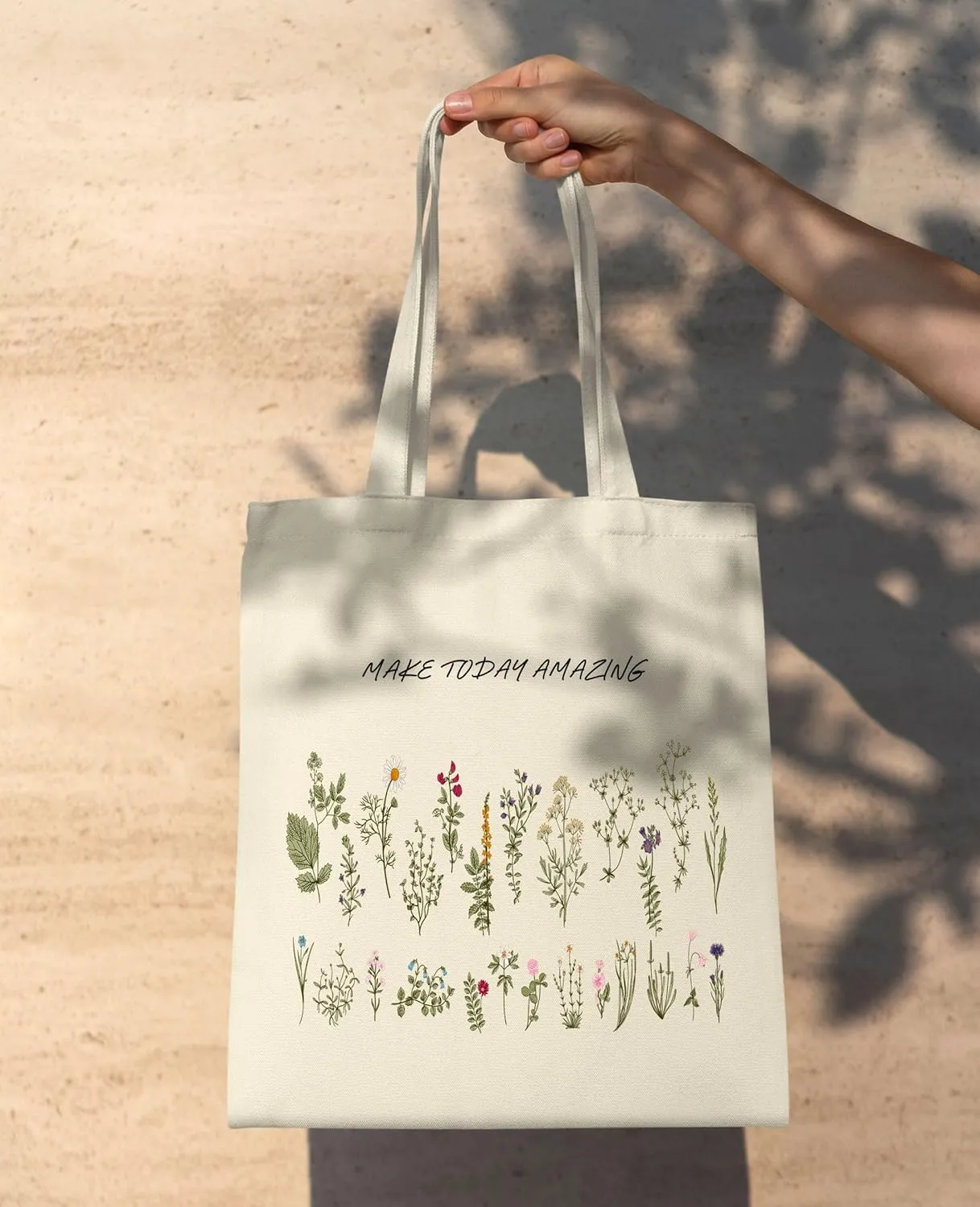 Canvas Tote Bag for Women Girl,Cute Aesthetic Shopping Bags,Reusable Grocery Bags Cloth Cotton Bags for Shopping