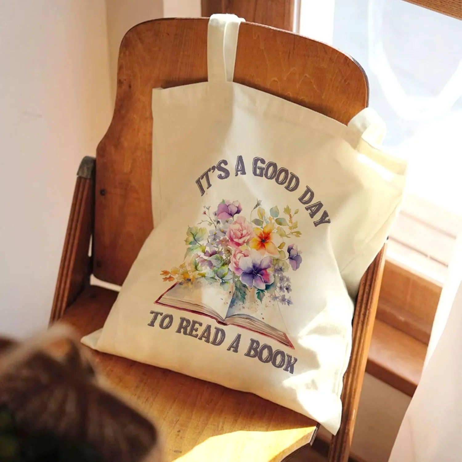 Canvas Tote Bag for Women Girl,Cute Aesthetic Shopping Bags,Reusable Grocery Bags Cloth Cotton Bags for Shopping