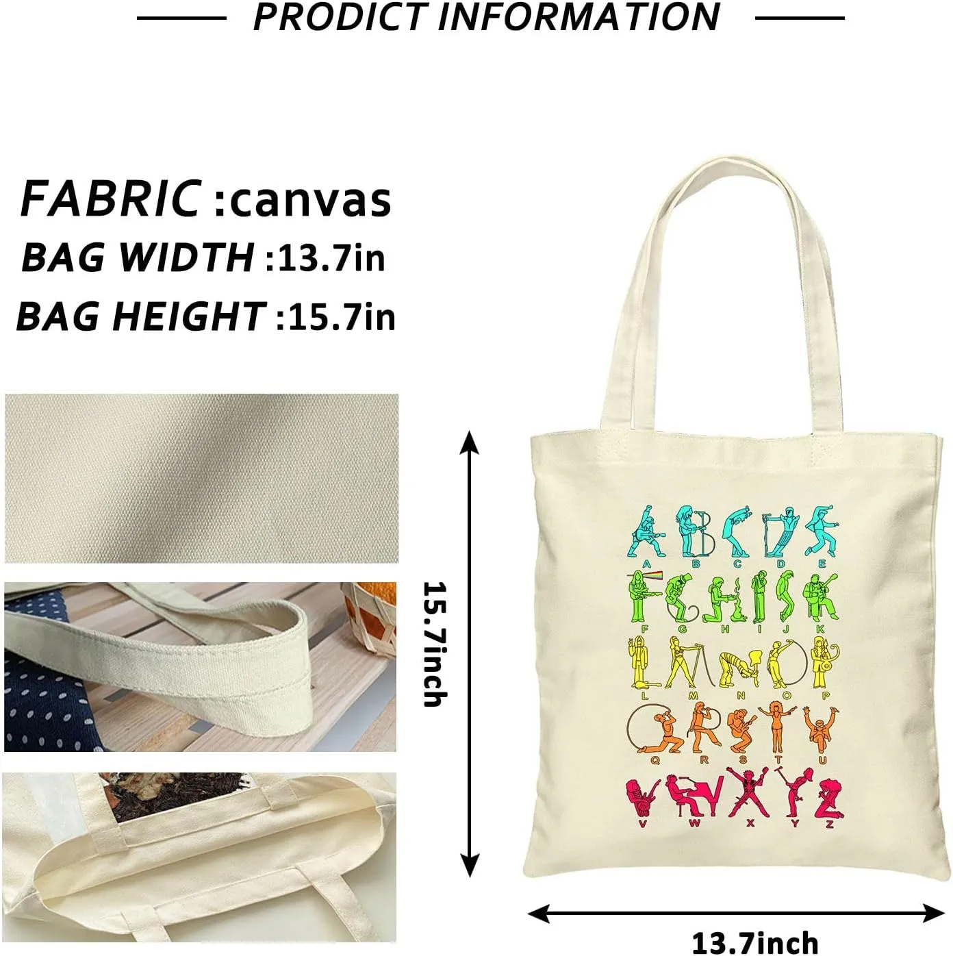 Canvas Tote Bag for Women Girl,Cute Aesthetic Shopping Bags,Reusable Grocery Bags Cloth Cotton Bags for Shopping