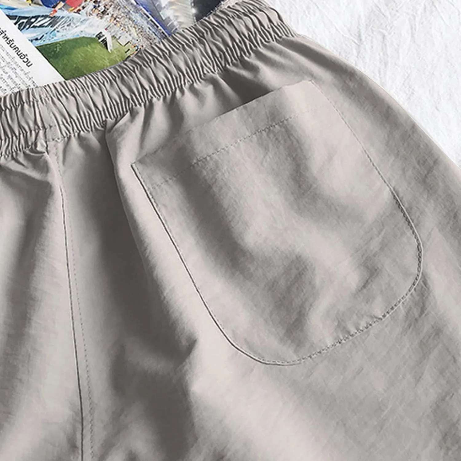 Cargo Work Pant Men's Elasticated Waist Casual Cargo Chino Pants Workout Gym Sweatpant Joggers